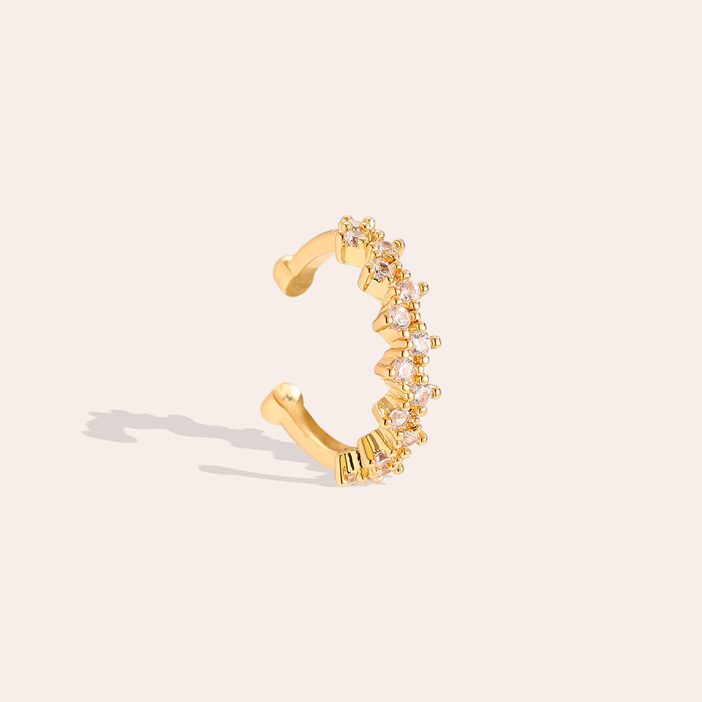 1.4cm Nice Mini Diamonds Vergoldete Ear-Cuffs