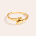 Tiny Drops Edelstahl Ring