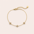Tiny Lucky Flower Edelstahl Armband