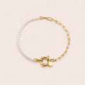 Artificial Pearls Edelstahl Armband