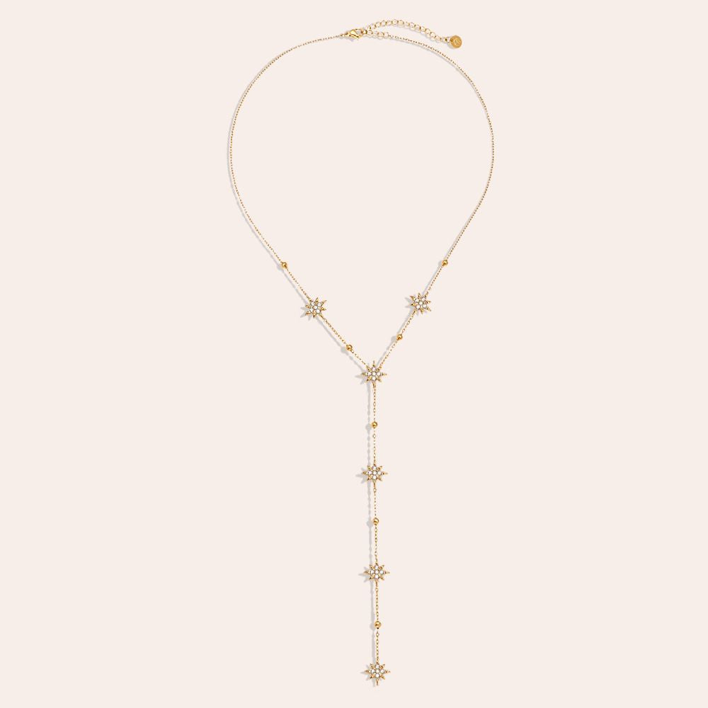 39cm Diamond Mini Deco Edelstahl Halskette