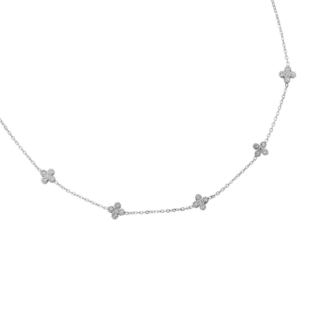 Tiny Lucky Flower Edelstahl Kette