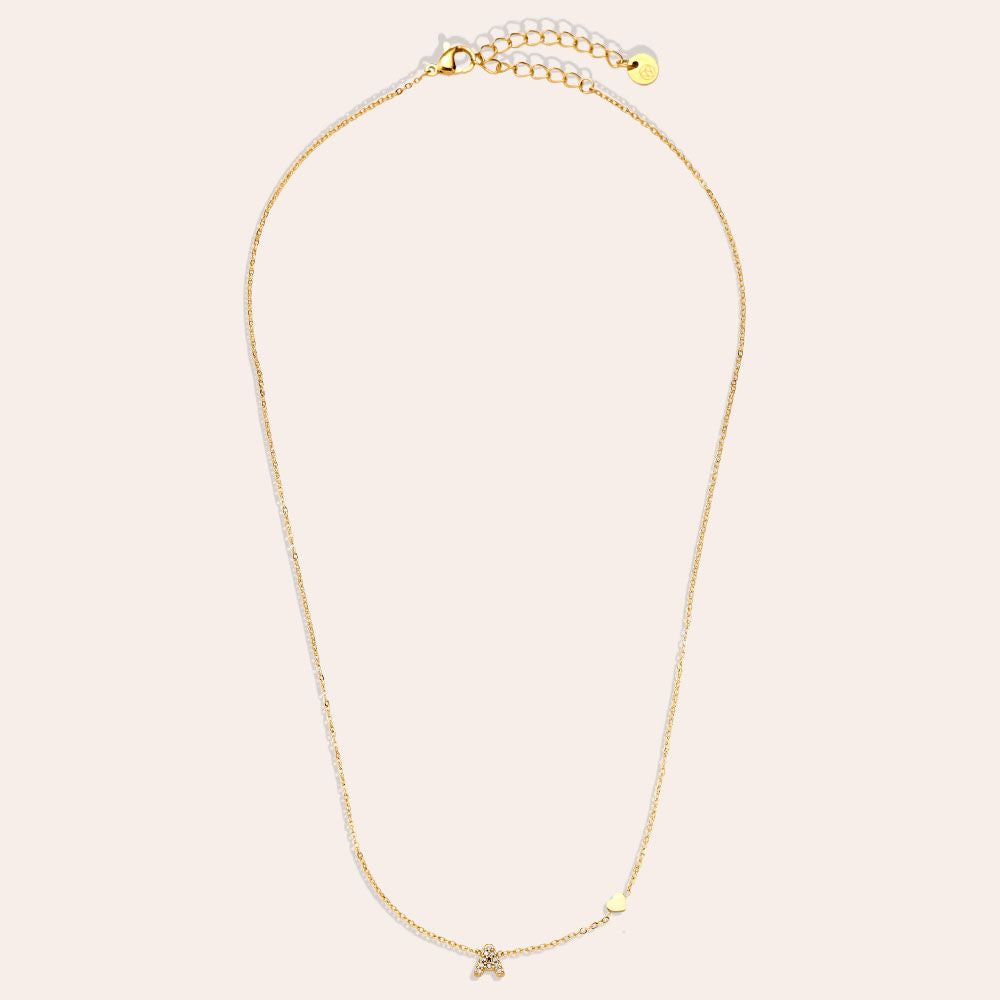 40cm Nice Diamond 26 Alphabet Edelstahl Halskette