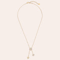 39cm Perfect Diamond Lucky Flower Edelstahl Halskette